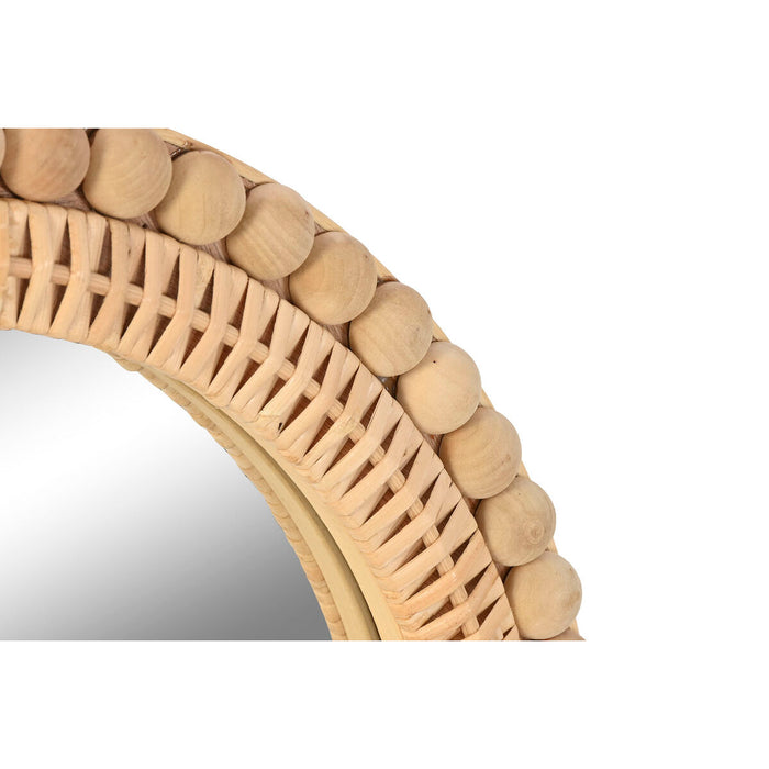 Стенно огледало Home ESPRIT Естествен Scandi 48 X 3 X 80 CM