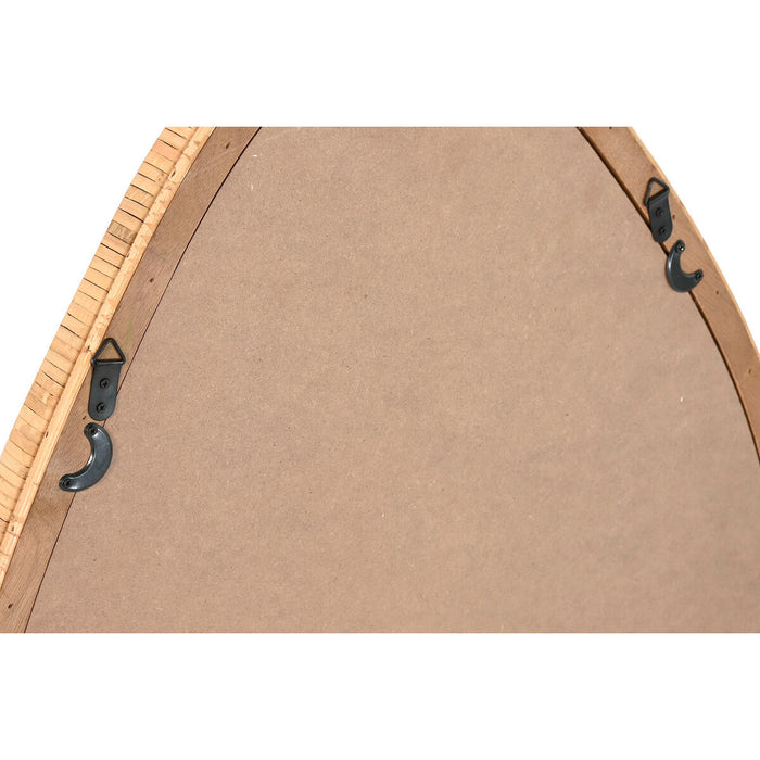 Стенно огледало Home ESPRIT Естествен Scandi 60 x 4 x 80 cm