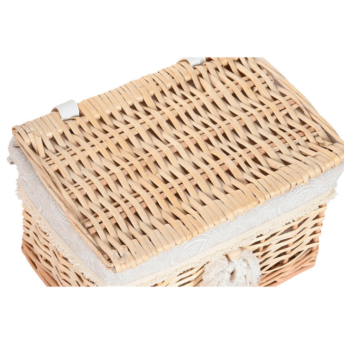 Декоративна кутия Home ESPRIT Естествен плетена ракита Boho (2 Части)