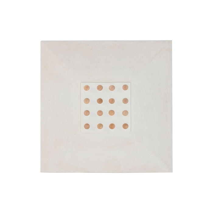 Декорация за стена Home ESPRIT Бял Естествен Scandi Топки 80 x 6 x 80 cm
