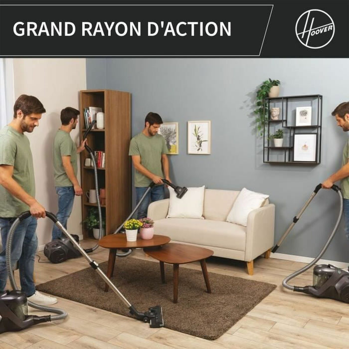 Прахосмукачка Hoover HP321PAF 850 W Черен Сив