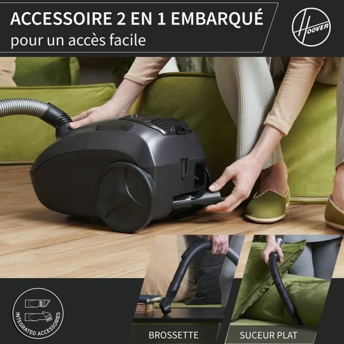Прахосмукачка Hoover HE120PET 011 Черен Сив 700 W