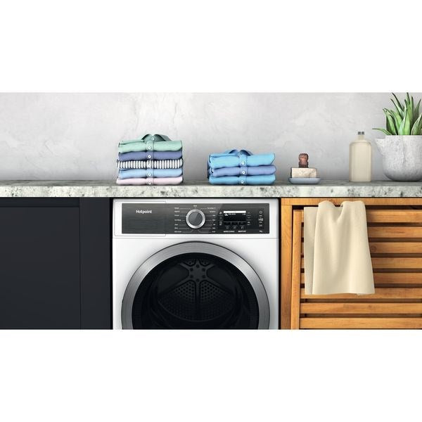Сушилня Hotpoint H8 D94WB EU Свободностояща Зареждане отпред 9 кг A+++ Бяла