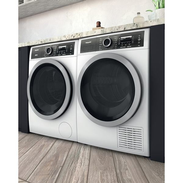 Сушилня Hotpoint H8 D94WB EU Свободностояща Зареждане отпред 9 кг A+++ Бяла