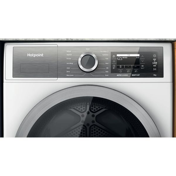 Сушилня Hotpoint H8 D94WB EU Свободностояща Зареждане отпред 9 кг A+++ Бяла