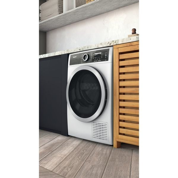 Сушилня Hotpoint H8 D94WB EU Свободностояща Зареждане отпред 9 кг A+++ Бяла