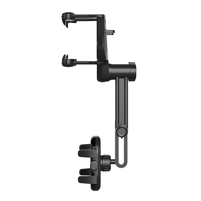 Стойка за телефон за кола за огледало за обратно виждане - черна