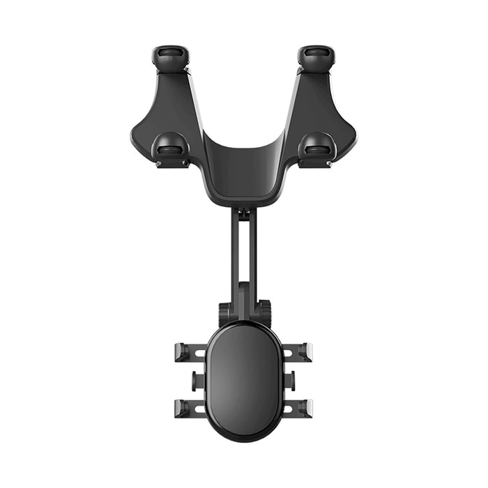 Стойка за телефон за кола за огледало за обратно виждане - черна