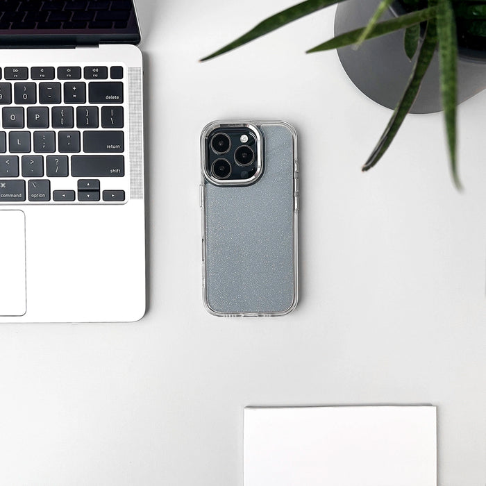 Блестящ калъф за iPhone 16e - прозрачен