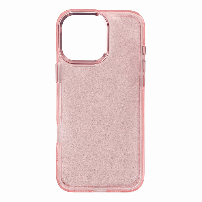 Glitter Case за iPhone 16e - розов