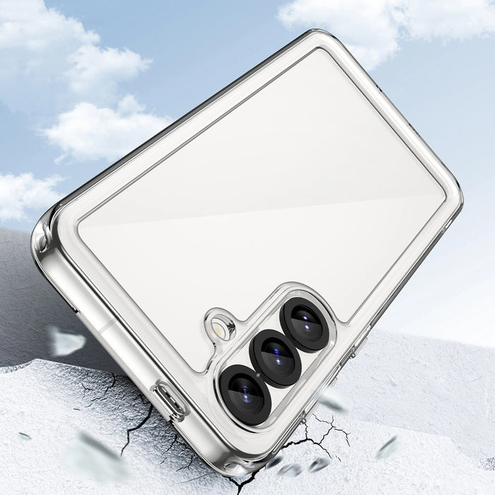 Кейс Outer Space с гел рамка за Xiaomi Poco F7 Pro - прозрачен