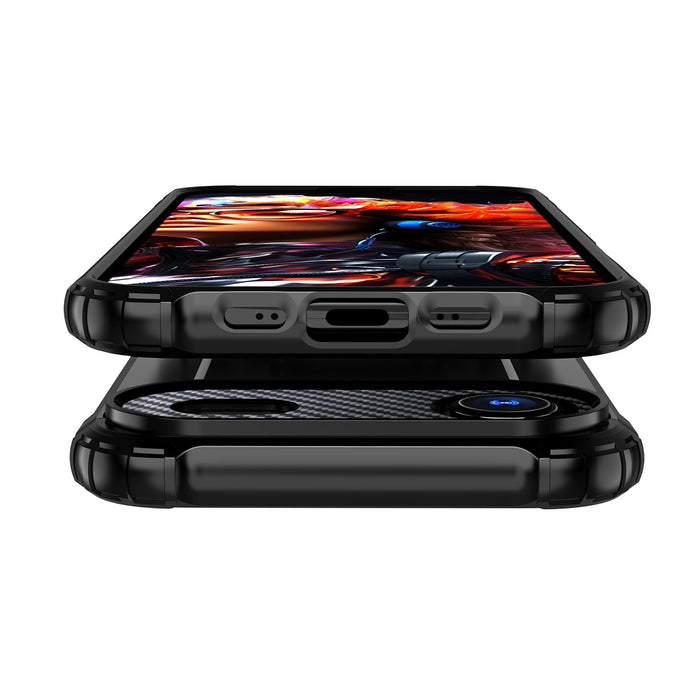 Hybrid Armor Case за iPhone 17 Air - черен