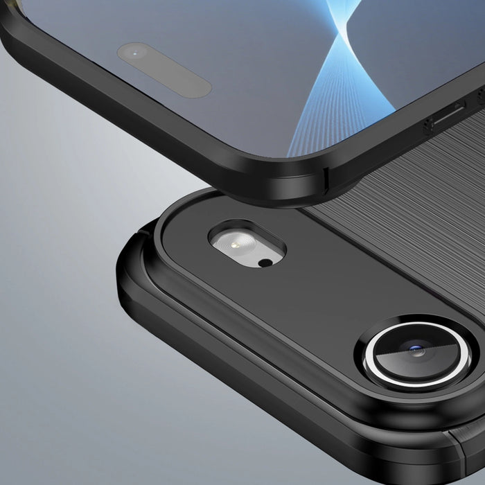 Карбонов кейс за iPhone 17 Air - черен