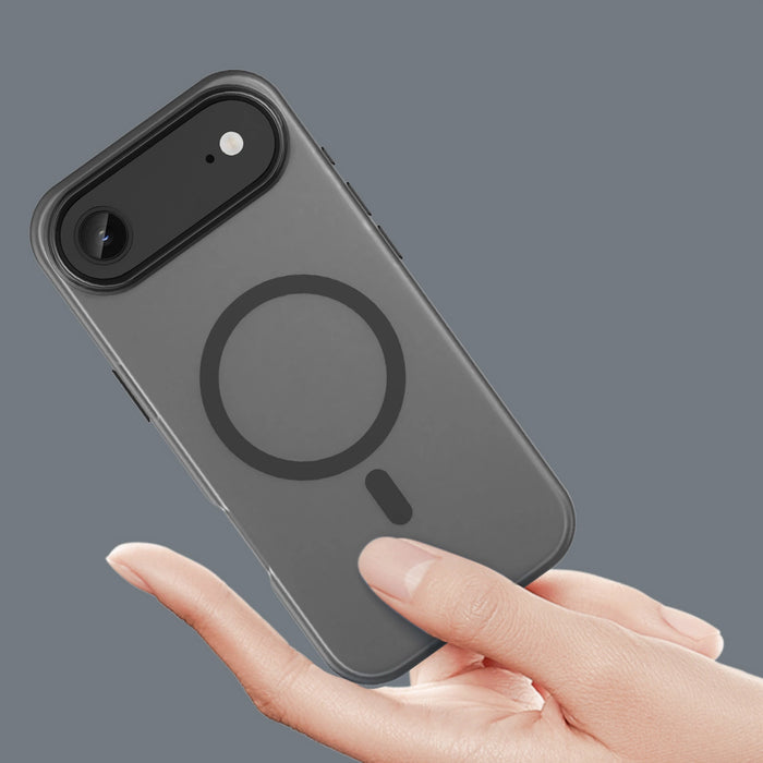 Калъф Air Case с магнитен абразив за iPhone 17, съвместим с MagSafe - черен мат