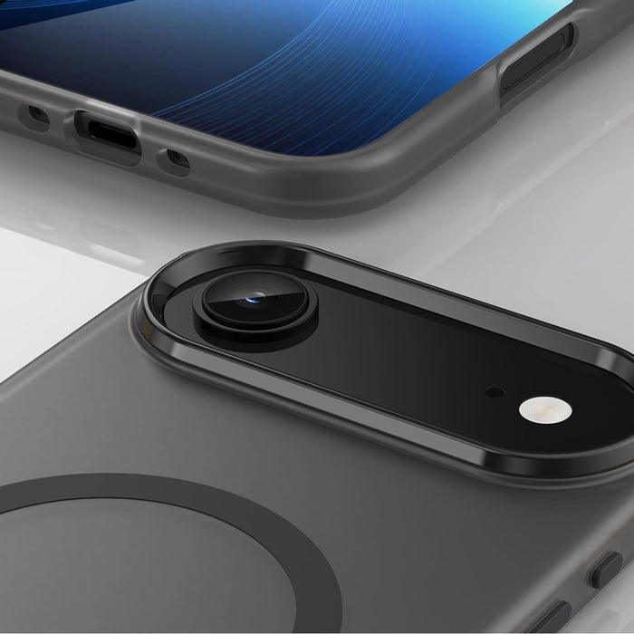 Калъф Air Case с магнитен абразив за iPhone 17, съвместим с MagSafe - черен мат