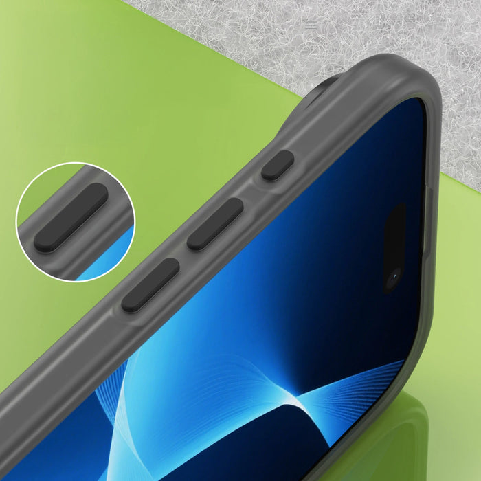 Калъф Air Case с магнитен абразив за iPhone 17, съвместим с MagSafe - черен мат