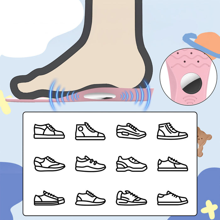 Вложки за обувки - защитен калъф за AirTag (175mm-190mm) - розов