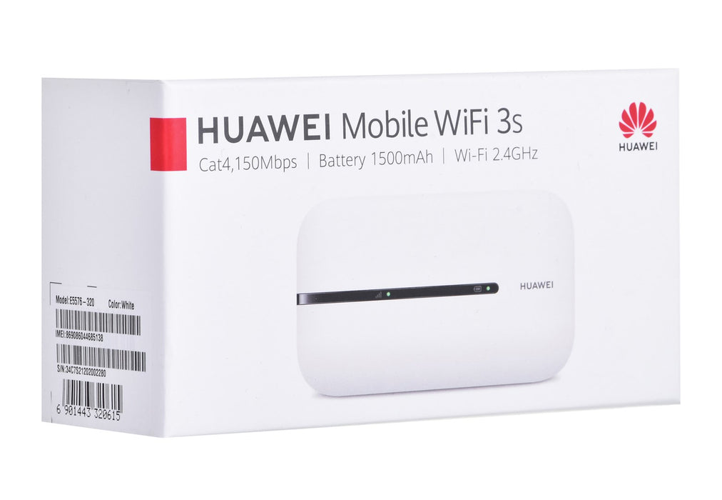 Безжичен рутер Huawei Mobile WiFi 3s Еднобандов (2,4 GHz) 4G Бял