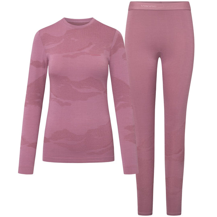 Дамско бельо VIKING Gasher Lady Set Merino раз. S розова