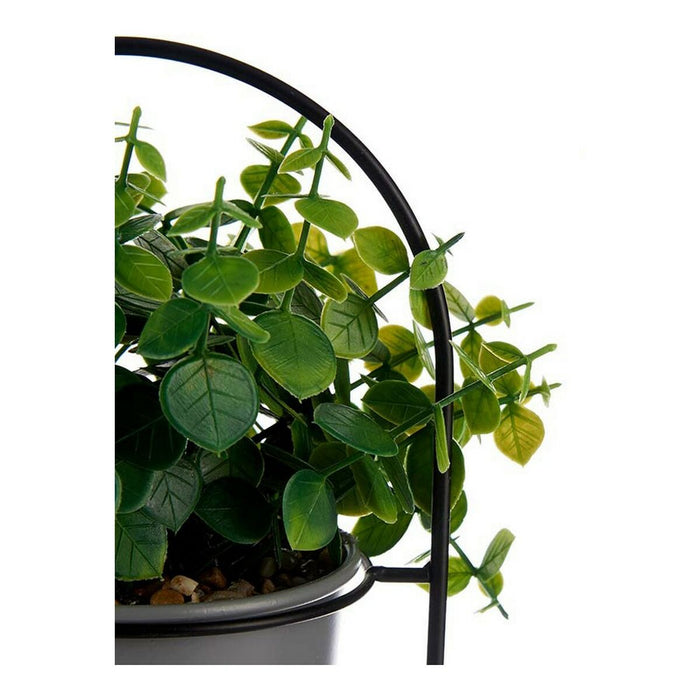 Декоративно Растение Ibergarden QY-H093 QY-H093 Метал Пластмаса 21 x 30 x 21 cm С опора Сив