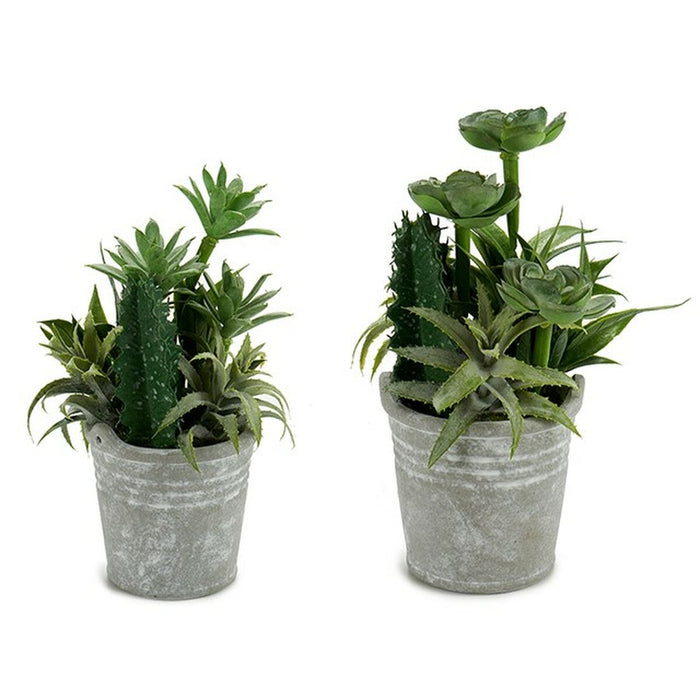 Декоративно Растение Ibergarden XD18-1182A-B XD18-1182A-B Пластмаса Цимент 15 x 24 x 15 cm (12 броя)