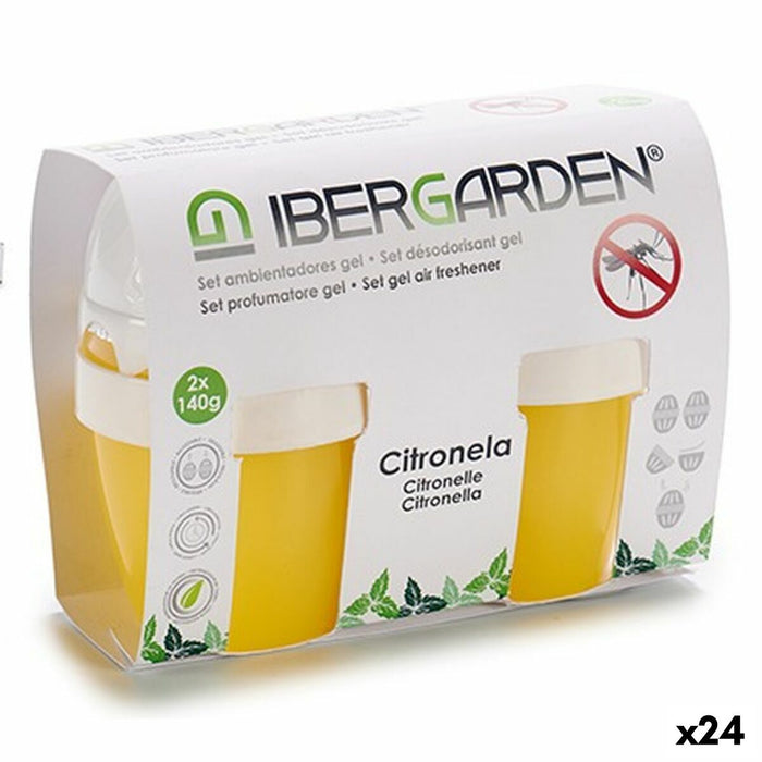 Комплект освежители за въздух Ibergarden 1165 1165 Цитронела Гел (24 броя)