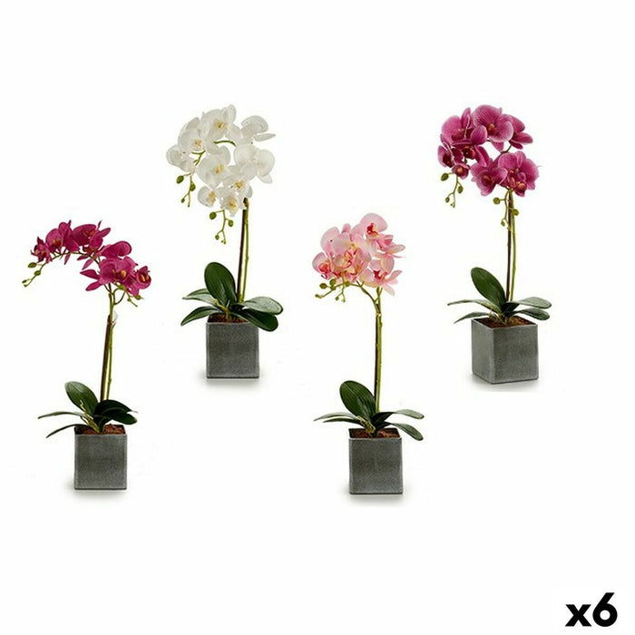 Декоративно Цвете Ibergarden A18124-50-2 A18124-50-2 Орхидея 14 x 51 x 18 cm (6 броя)