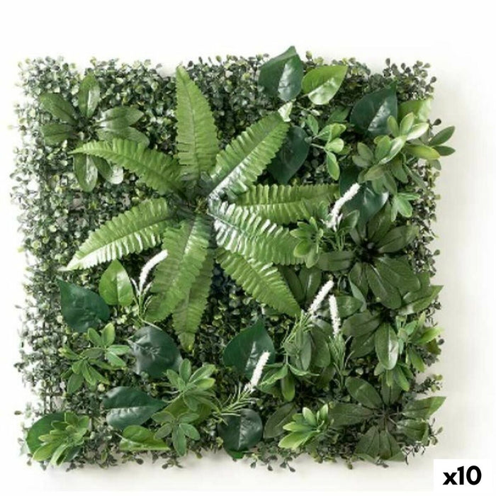 Вертикална Градина Ibergarden Бял Зелен Пластмаса орлова папрат 50 x 50 cm (10 броя)