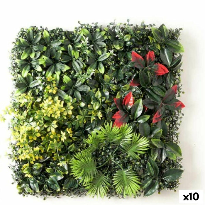 Вертикална Градина Ibergarden Червен Зелен Пластмаса Листи 50 x 50 cm (10 броя)