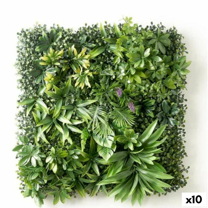 Вертикална Градина Ibergarden Жълт Зелен Лилав Пластмаса Листи 50 x 50 cm (10 броя)