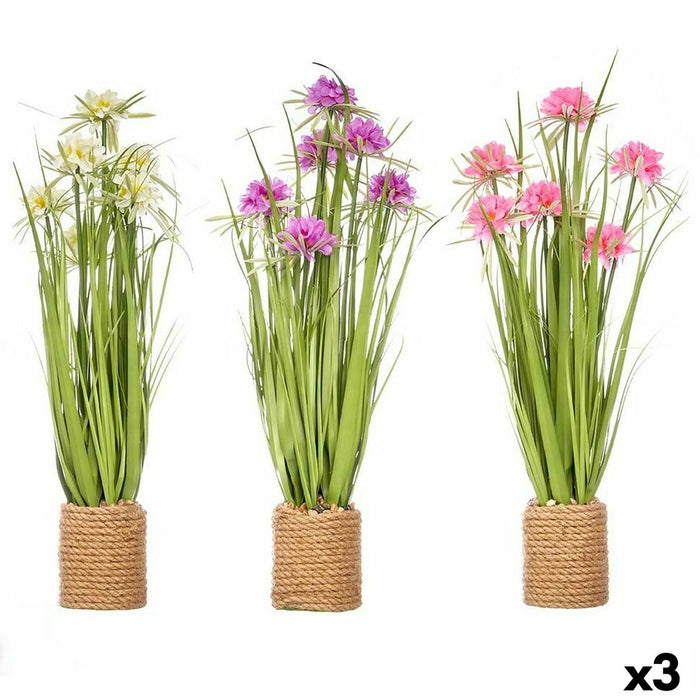 Декоративно Растение Ibergarden Въже Пластмаса Камък 30 x 70 x 30 cm (3 броя)