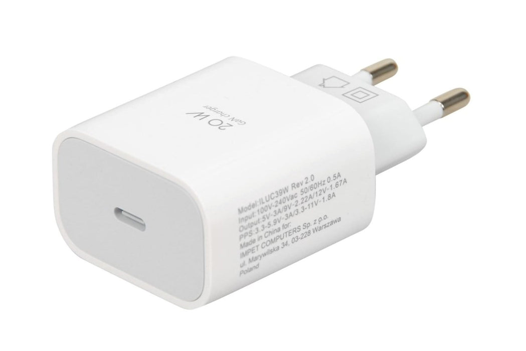 Зарядно за мобилни устройства iBox ILUC39W Универсално бяло AC Бързо зареждане на закрито