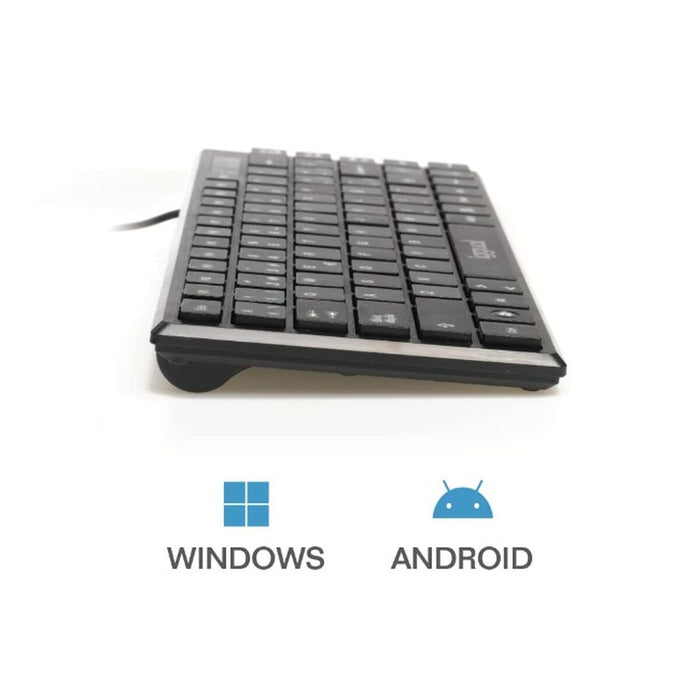 Клавиатура iggual Slim TKL-USB Черен