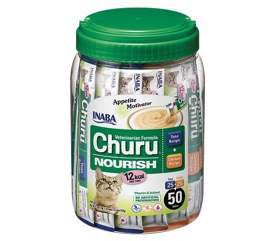 INABA Churu Nourrish Chicken and Tuna - лакомства за котки - 50x14 g