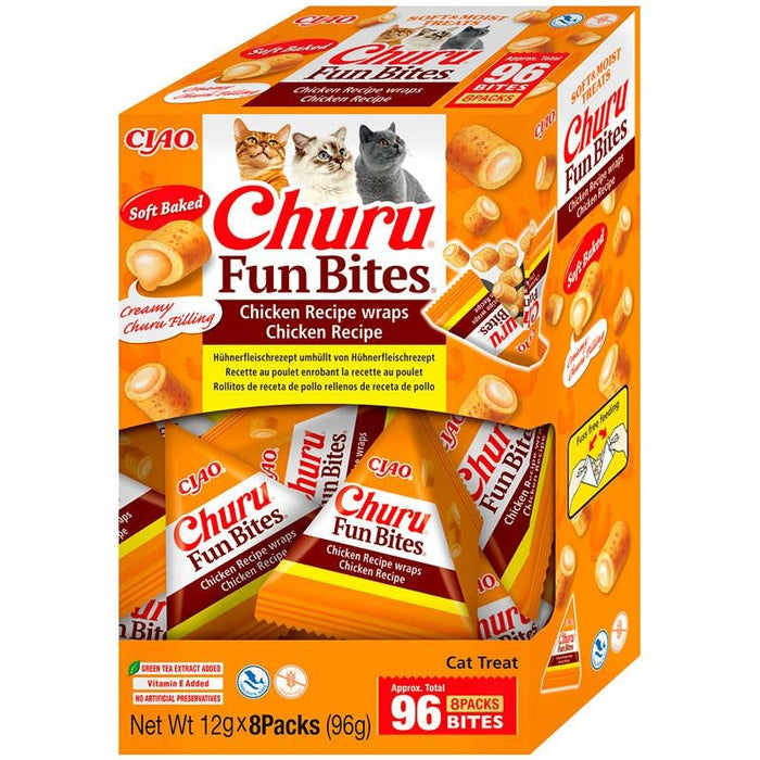 INABA Churu Fun Bites Chicken - лакомства за котки - 8x12гр