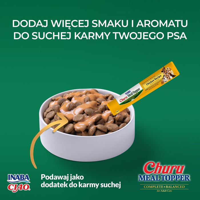 INABA Churu Meal Topper Chicken - лакомство за кучета - 4 х 14гр