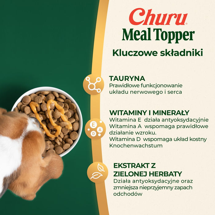 INABA Churu Meal Topper Chicken with beef - лакомство за кучета - 4 х 14гр