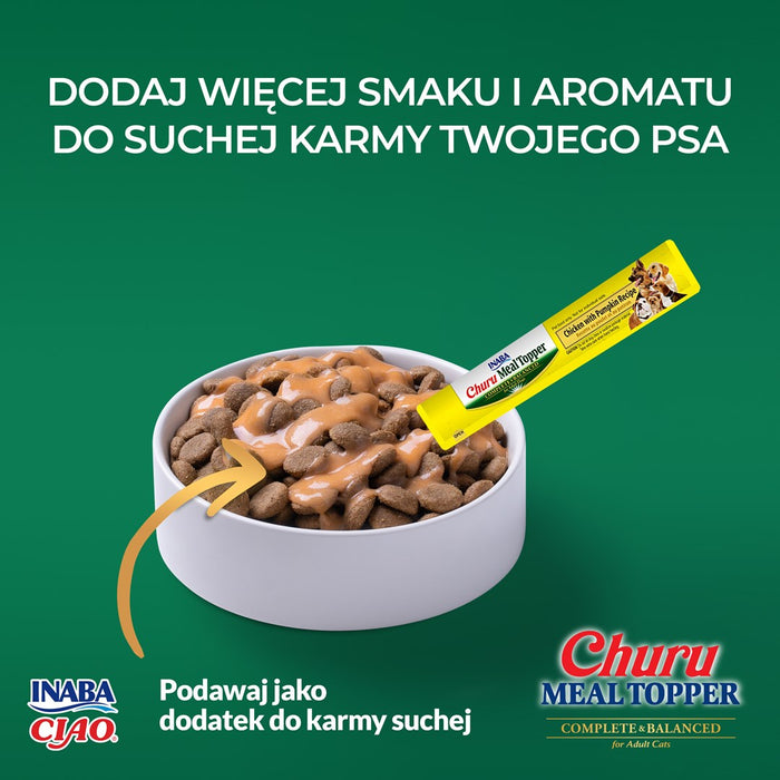 INABA Meal Topper Chicken с тиква - лакомство за кучета - 4x14гр