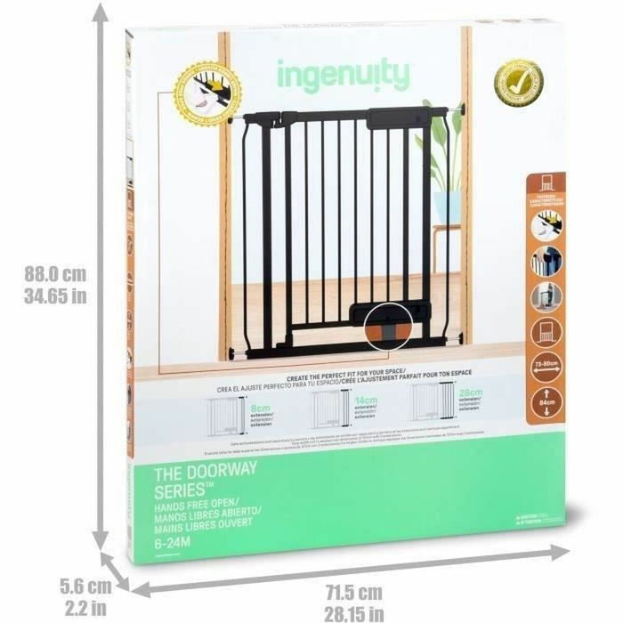 Защитна бариера Ingenuity Черен 73-80 cm