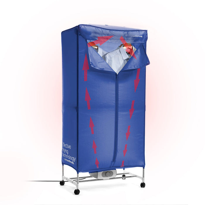 Преносима Електрическа Сушилня с 2 Височини Dupledry Blue InnovaGoods 1200 W