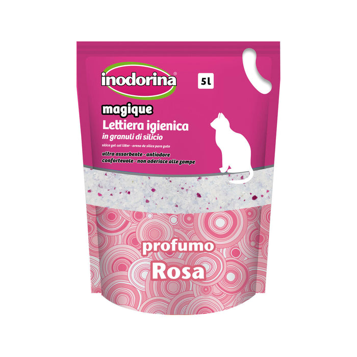 Пясък за котки Inodorina MAGIQUE ROSE рози 5 L
