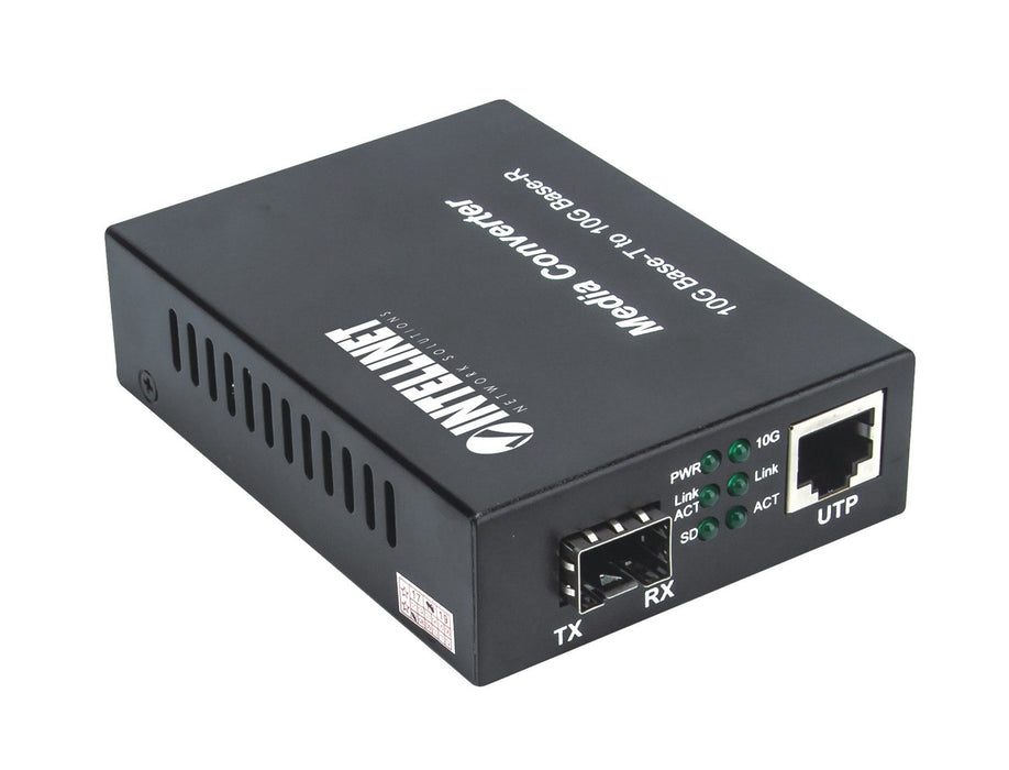 Intellinet 10GBase-T към 10GBase-R медиен конвертор, 1 x 10 GB SFP+ слот, 1 x 10 GB RJ45 порт