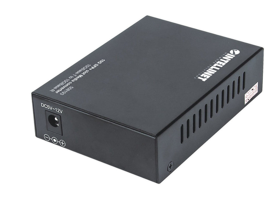Intellinet 10GBase-T към 10GBase-R медиен конвертор, 1 x 10 GB SFP+ слот, 1 x 10 GB RJ45 порт