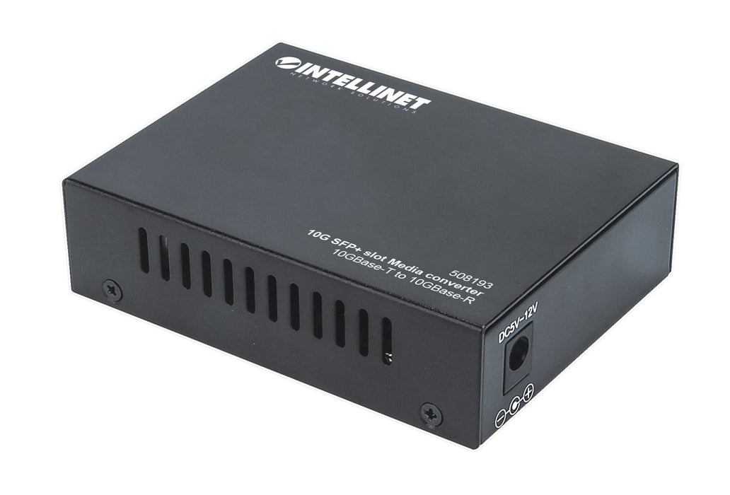Intellinet 10GBase-T към 10GBase-R медиен конвертор, 1 x 10 GB SFP+ слот, 1 x 10 GB RJ45 порт