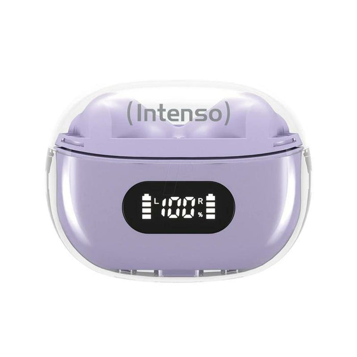Слушалки с микрофон INTENSO Buds Plus Лилав