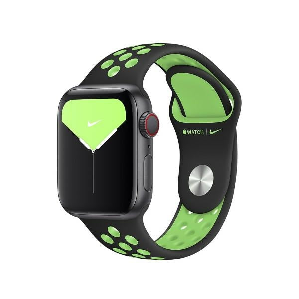 Каишка Apple Watch 38/40mm Sport, черно-лайм
