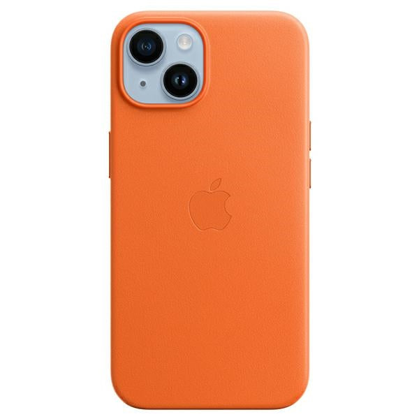 Кожен калъф Apple MagSafe за iPhone 14 / 15 / 136.1", оранжев