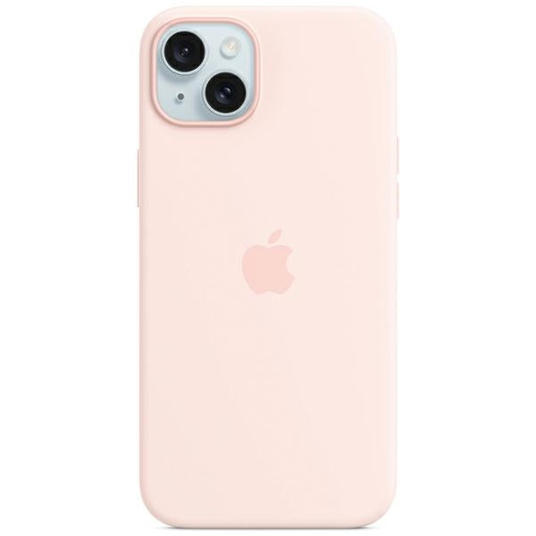 Силиконов калъф Apple MagSafe за iPhone 15 Plus 6.7", светлорозов