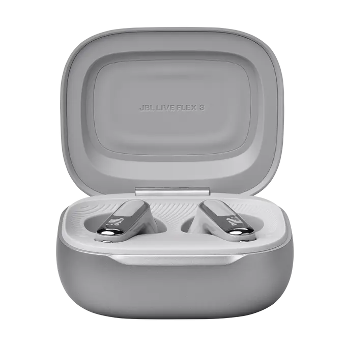 Блутут слушалки-тапи JBL Live Flex 3 - Сребрист