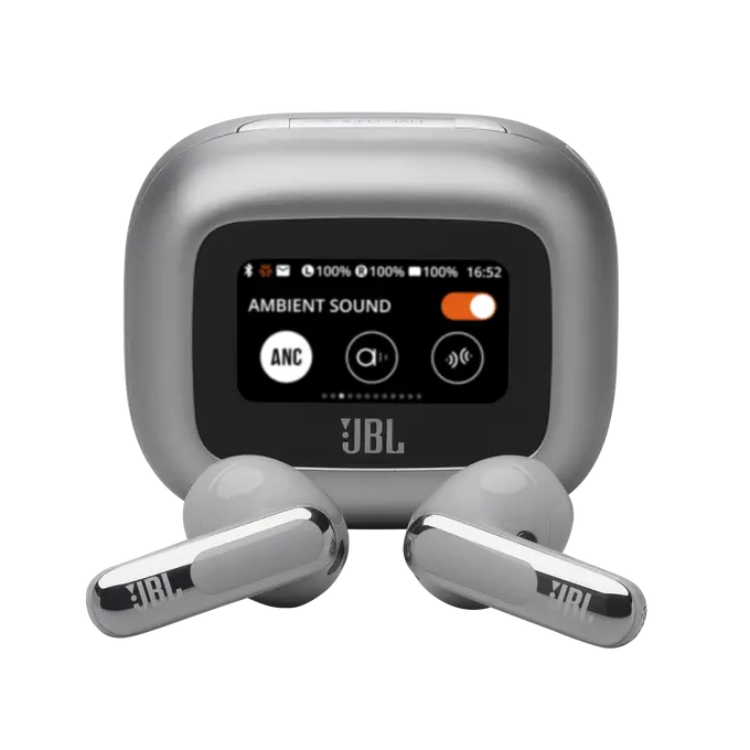 Блутут слушалки-тапи JBL Live Flex 3 - Сребрист